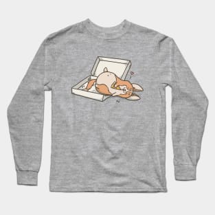 Pizza Coma Corgi Long Sleeve T-Shirt